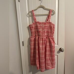 Torrid Red and White Plaid dress 2xl